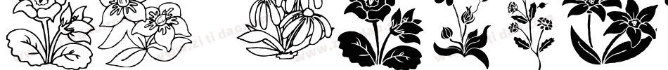 LP Flowers 2字体转换